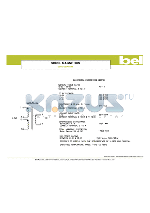 S560-6600-KM datasheet - SHDSL MAGNETICS