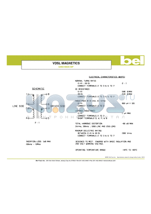 S560-6600-MF datasheet - VDSL MAGNETICS