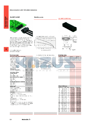 SL-SMT3.5 datasheet - MALE CONNECTORS WITH THR SOLDER CONNECTION