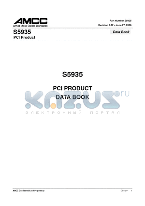 S5935QRC datasheet - PCI Product