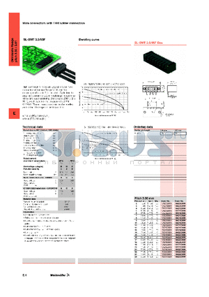 SL-SMT3.5/90F datasheet - MALE CONNECTORS WITH THR SOLDER CONNECTION