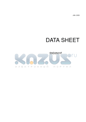 S5D2501F datasheet - OSD PROCESSOR FOR MONITORS