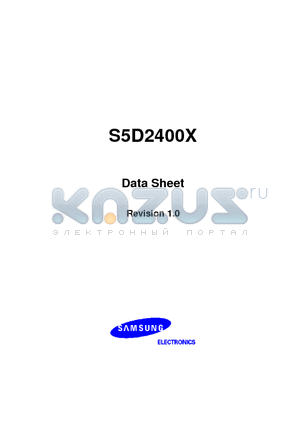 S5D2400X datasheet - S5D2400X scaling image processor