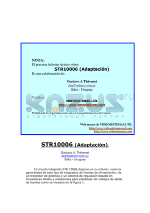 STR10006 datasheet - STR10006