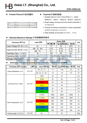 STR2-16WO4-40 datasheet - LED
