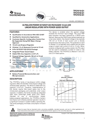 TPS79718-Q1 datasheet - ULTRALOW-POWER SC70/SOT-223 PACKAGED 10MA LDO LINEAR REGULATORS WITH POWER GOOD OUPUT