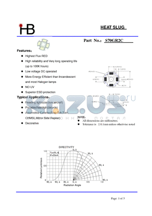 S70GR2C datasheet - Highest Flux RED