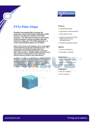 TFLPF15533296533 datasheet - FTTx Filter Chips