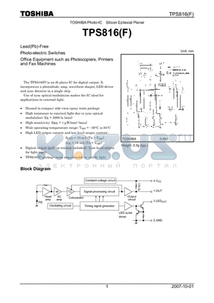 TPS816F datasheet - Silicon Epitaxial Planar