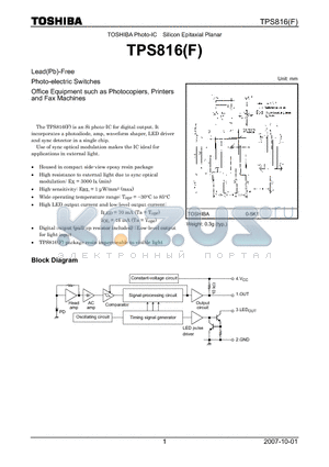 TPS816F_07 datasheet - Silicon Epitaxial Planar