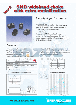 WBSM2.5-5-4.8-I0-4BI datasheet - SMD WIDEBAND CHOKE WITH EXTRA METALLIZATION