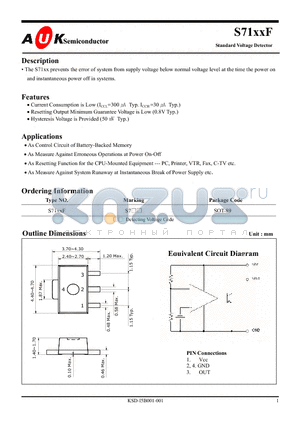 S7131F datasheet - Standard Voltage Detector