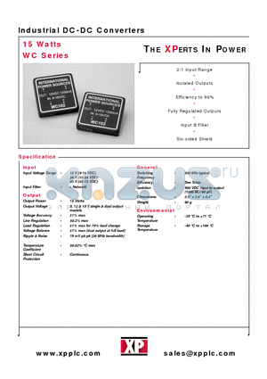 WC203 datasheet - DC-DC Converters