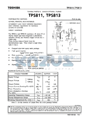 TPS813 datasheet - PHOTO IC SILICON EPITAXIAL PLANAR