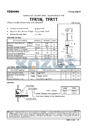 TFR1N datasheet - DIODE (STROBO FLASHER APPLICATIONS) (FAST RECOVERY)