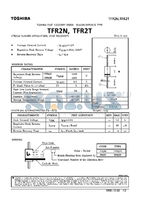 TFR2T datasheet - DIODE (STROBO FLASHER APPLICATIONS) (FAST RECOVERY)