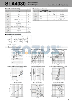 SLA4030_08 datasheet - NPN Darlington General purpose