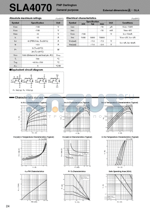 SLA4070 datasheet - PNP Darlington General purpose