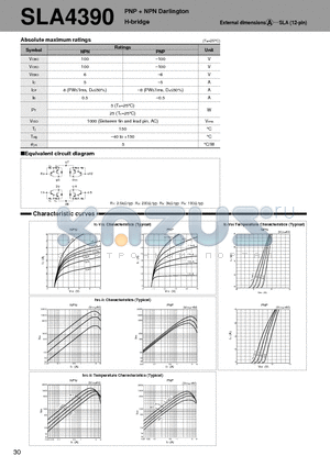 SLA4390_06 datasheet - PNP  NPN Darlington H-bridge