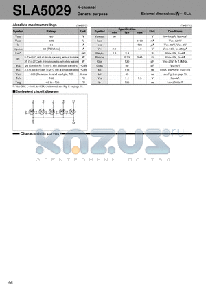 SLA5029 datasheet - N-channel General purpose