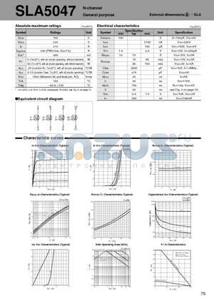 SLA5047 datasheet - N-channel General purpose