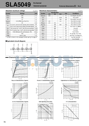 SLA5049 datasheet - N-channel General purpose