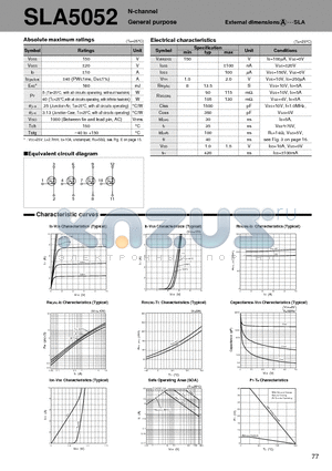 SLA5052 datasheet - N-channel General purpose