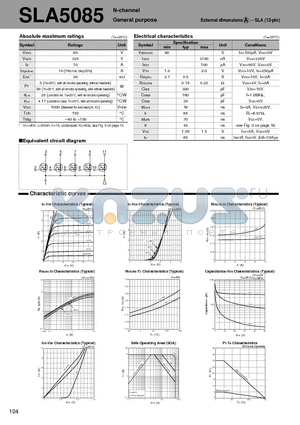 SLA5085 datasheet - N-channel General purpose