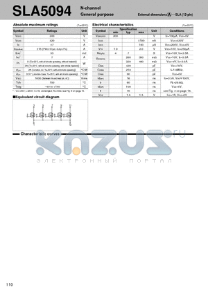 SLA5094 datasheet - N-channel General purpose