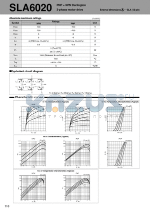 SLA6020_06 datasheet - PNP  NPN Darlington 3-phase motor drive