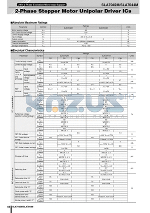 SLA7044M datasheet - 2-Phase Stepper Motor Unipolar Driver ICs