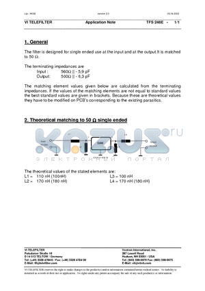 TFS248E datasheet - Application Note