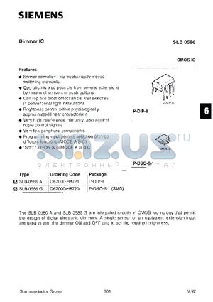 SLB0586 datasheet - DIMMER IC