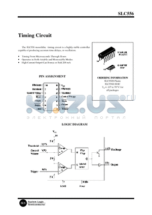 SLC556N datasheet - Timing Circuit