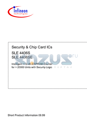 SLE4406SE datasheet - Security & Chip Card ICs