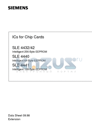 SLE4432C datasheet - ICs for Chip Cards / Intelligent 256/64/128-Byte EEPROM