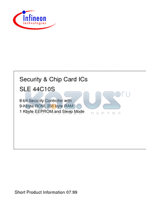 SLE44C10S-M4 datasheet - Security & Chip Card ICs