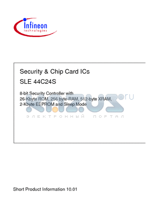SLE44C24S datasheet - Security & Chip Card ICs