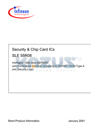 SLE55R08 datasheet - Security & Chip Card ICs