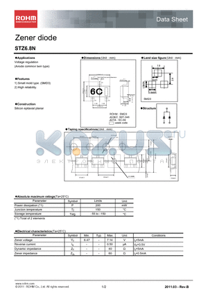 STZ6.8N datasheet - Zener diode