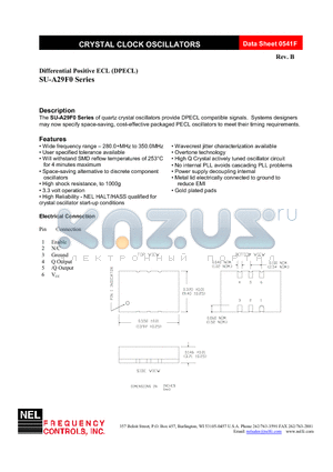 SU-A29F0-FREQ datasheet - Differential Positive ECL (DPECL)