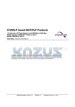 S72MS512PE0HF04V0 datasheet - based MCP/PoP Products