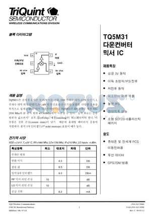 TQ5M31K datasheet - BLOCK DIAGRAM