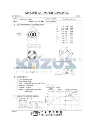 SU3018100YL datasheet - SHIELDED SMD SHIELDED SMD