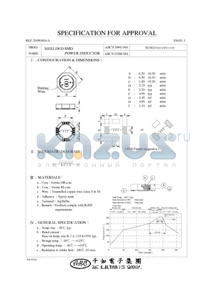 SU6013150YF datasheet - SHIELDED SMD POWER INDUCTOR