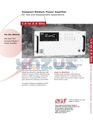 VZL-6943J2 datasheet - Compact Medium Power Amplifier
