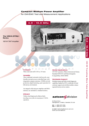 VZS-2776L1 datasheet - Compact Medium Power Amplifier