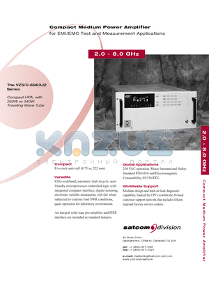 VZS-6963J2 datasheet - Compact Medium Power Amplifier