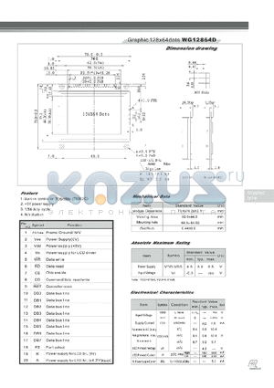 WG12864D datasheet - Graphic