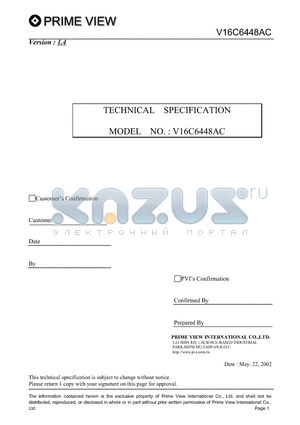 V16C6448AC datasheet - V16C6448AC